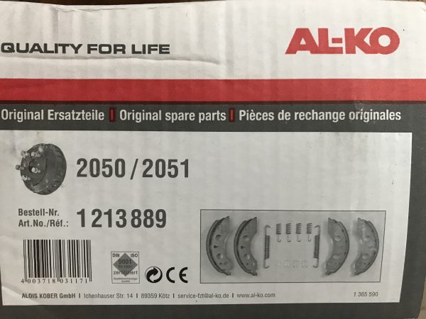 AL-KO Brake Shoes complete Euro axle set 2050/2051 